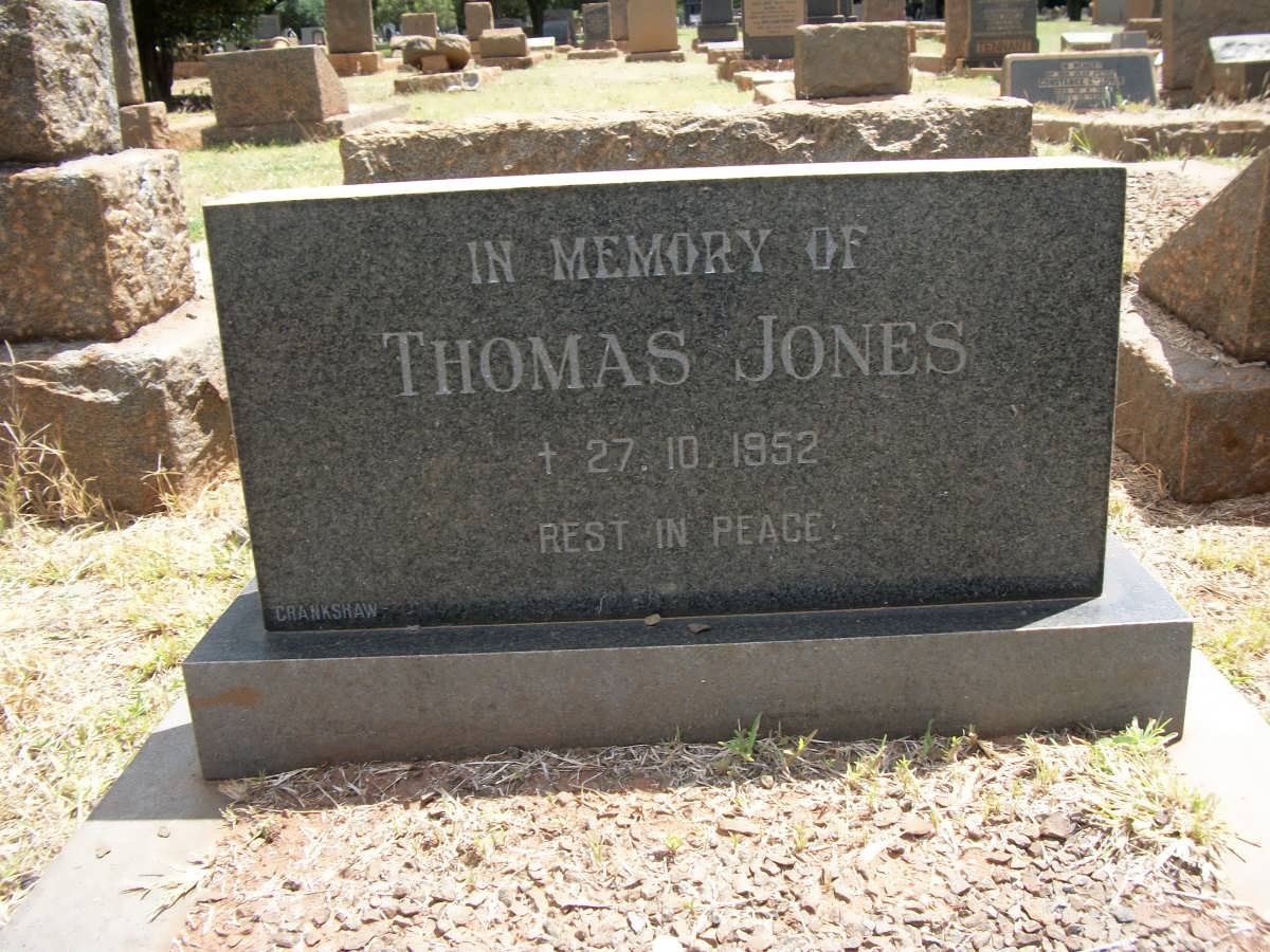 JONES Thomas -1952