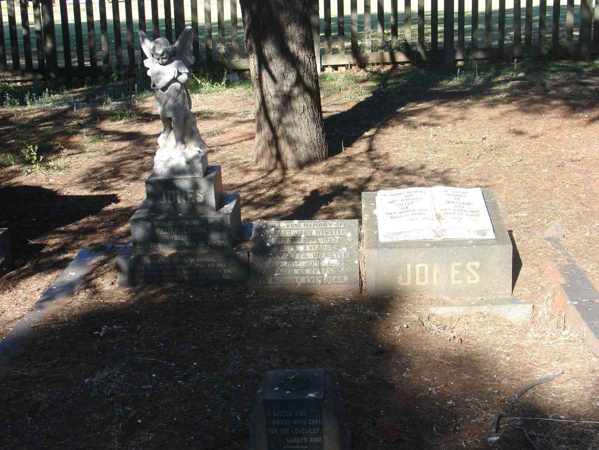 JONES William Edmund 1939-1945 :: WEBSTER Richard John -1952 &amp; Emily ?tta :: JONES William -1947 :: JONES Olive -1947