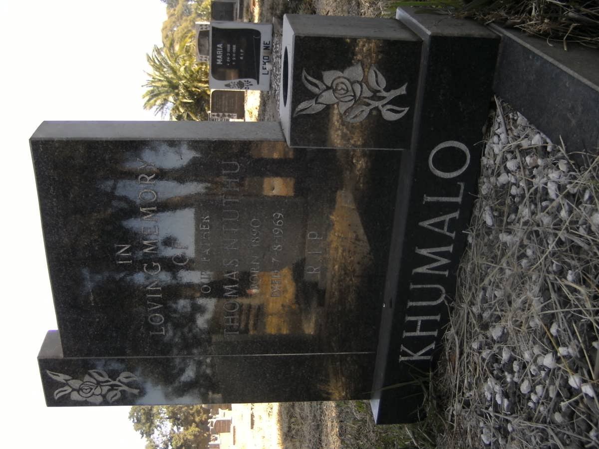 KHUMALO Thomas Ntuthu 1890-1969
