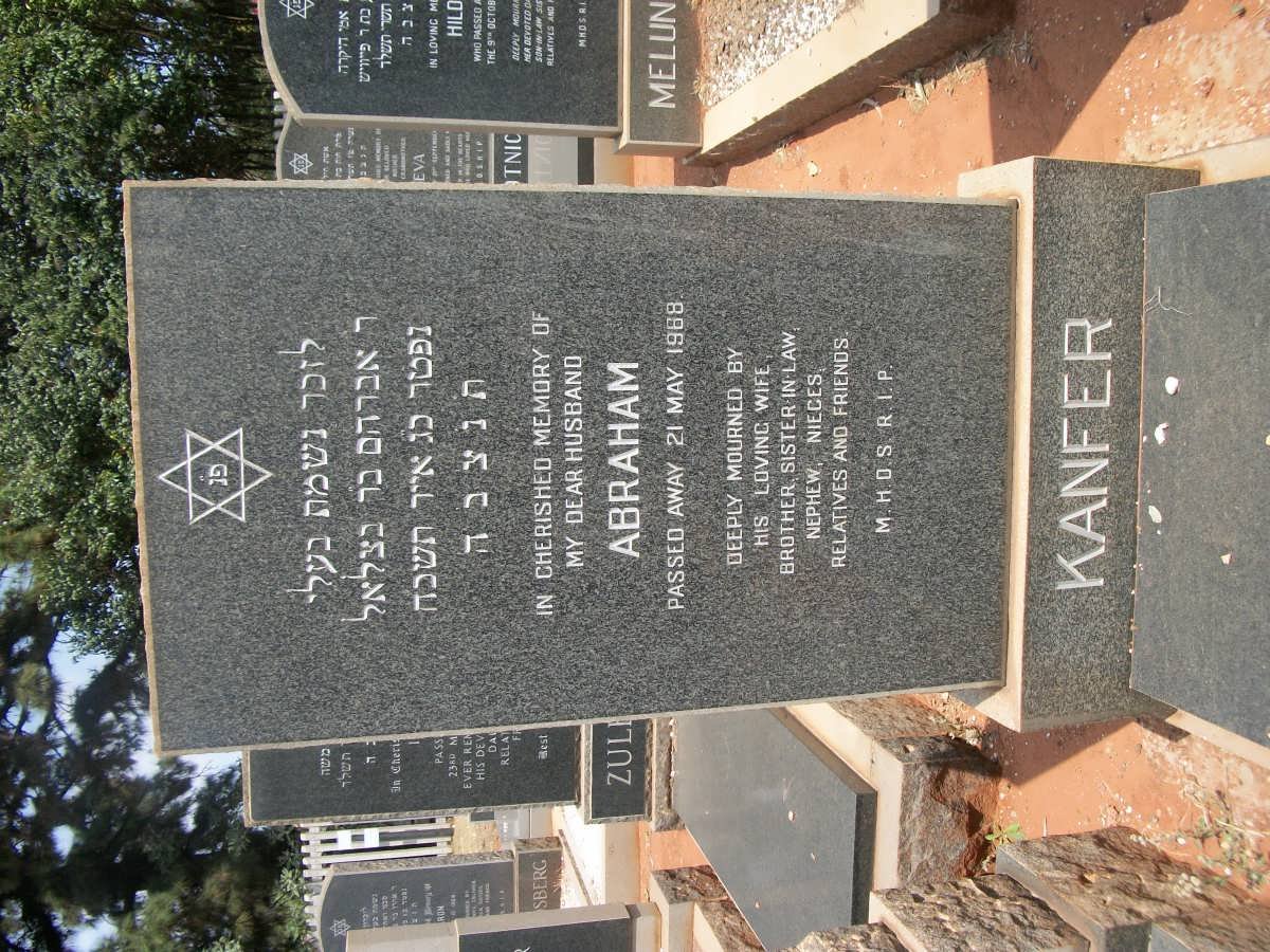 KANFER Abraham -1968