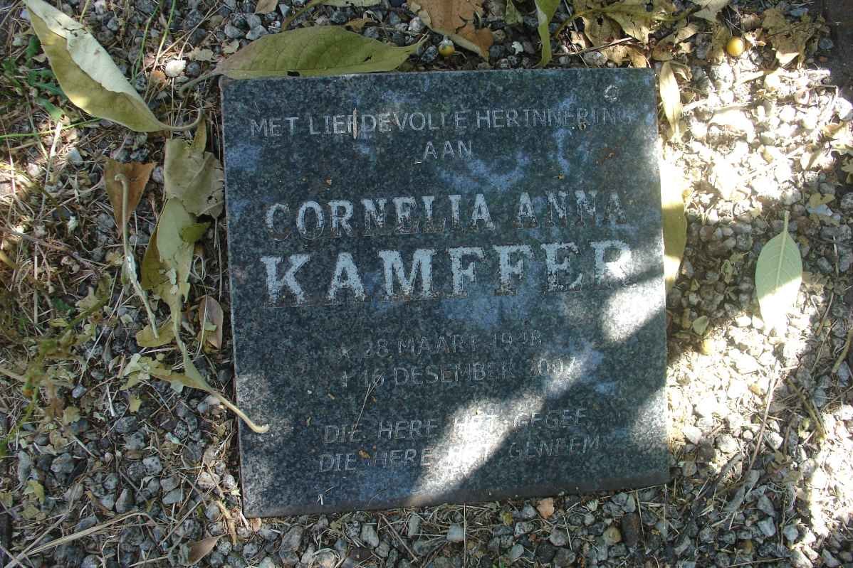KAMFFER Cornelia Anna 19?8-2007