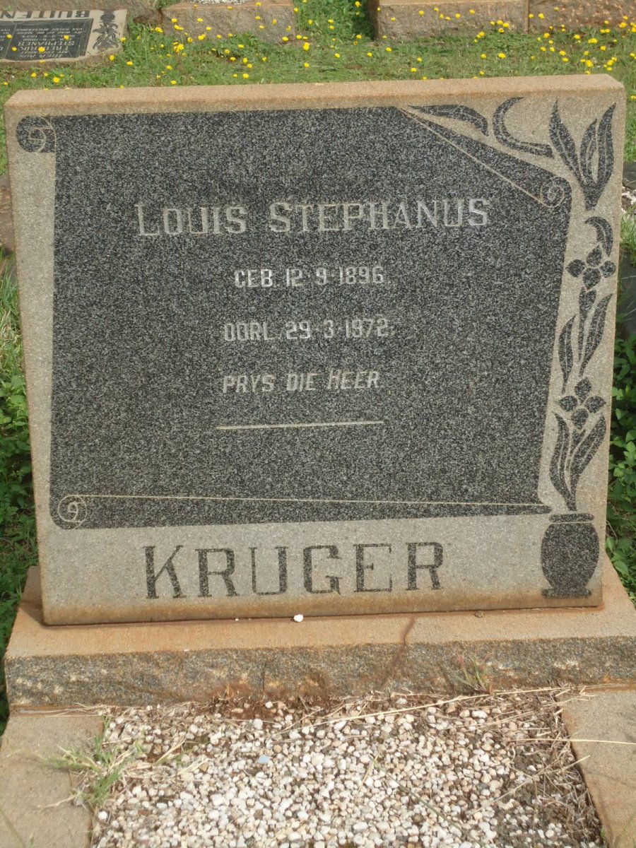 KRUGER Louis Stephanus 1896-1972