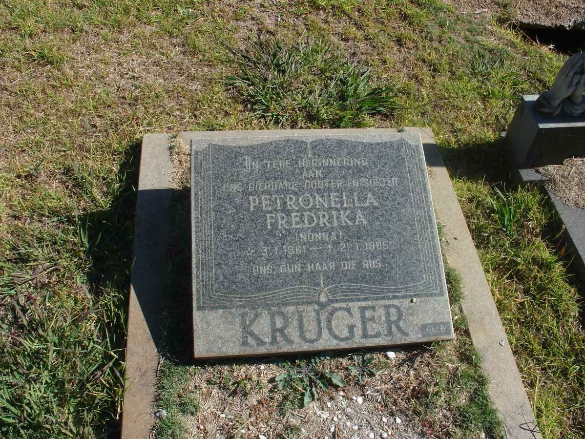 KRUGER Petronella Fredrika ?1985