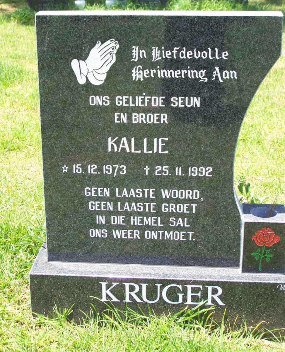 KRUGER Kallie 1973-1992