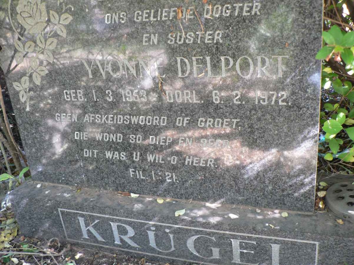 KRUGEL Yvonne Delport 1953-1972