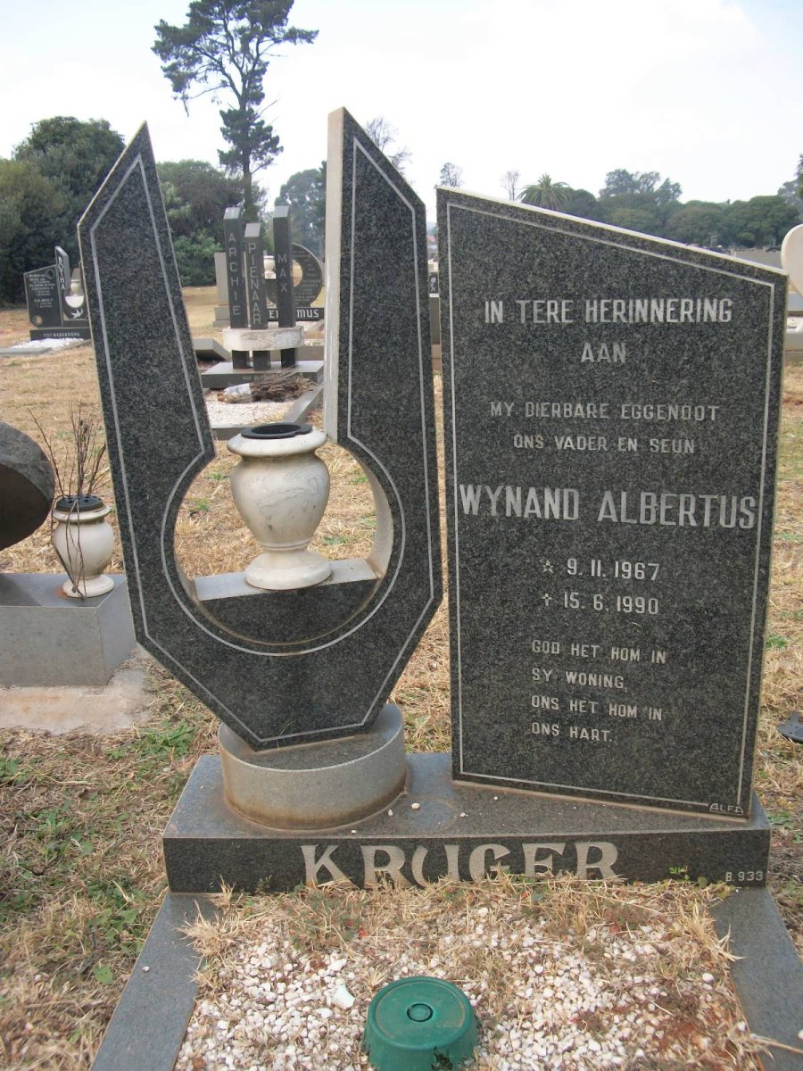 KRUGER Wynand Albertus 1967-1990