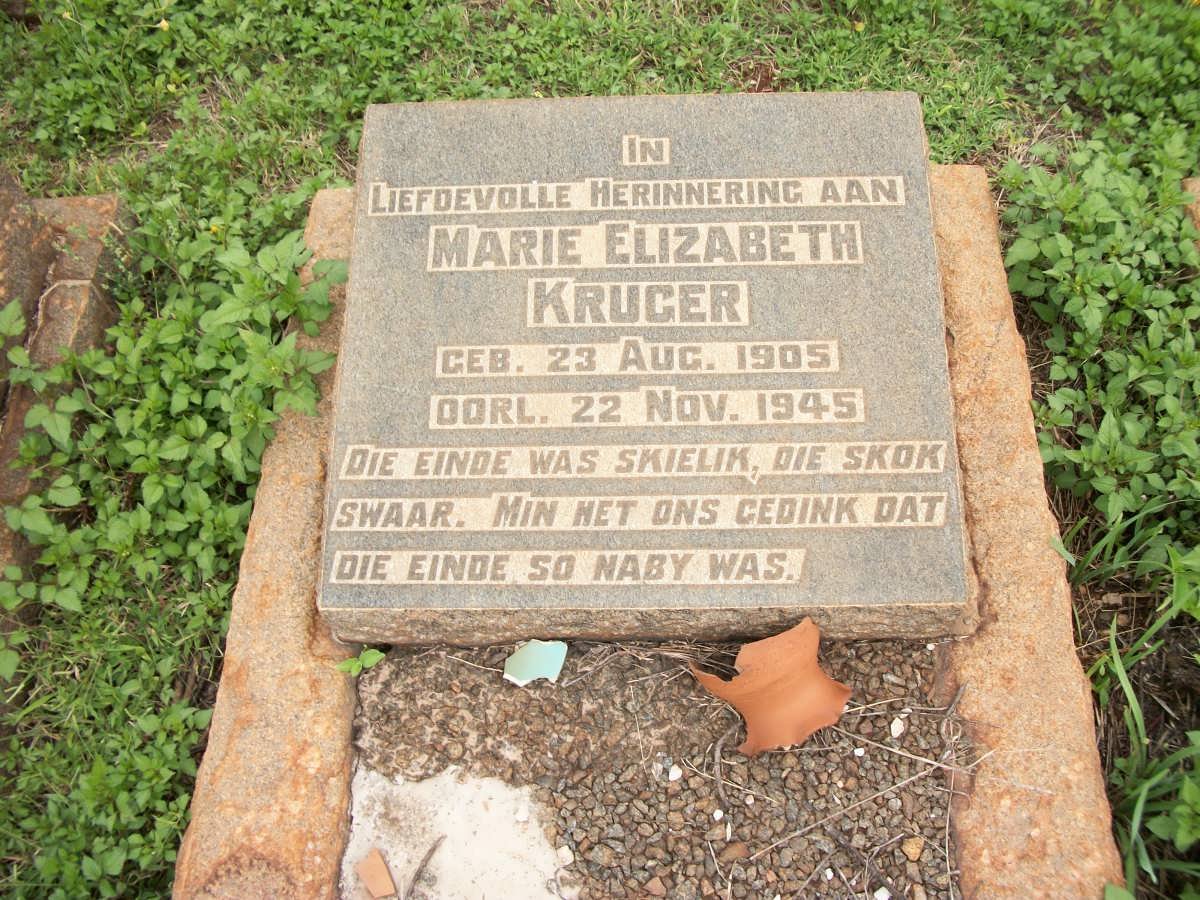 KRUGER Marie Elizabeth 1905-1945