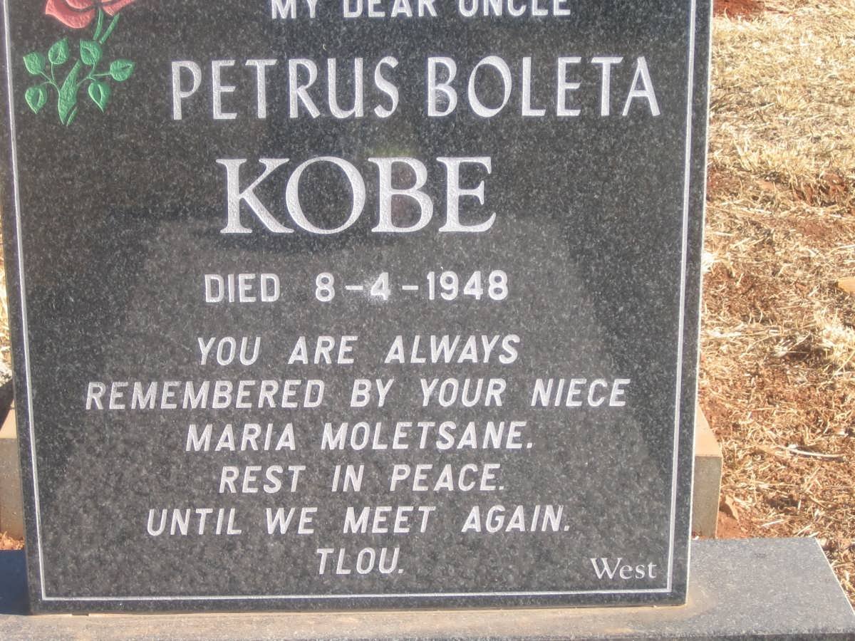 KOBE Petrus Boleta -1948