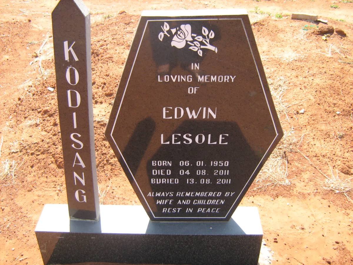 KODISANG Edwin Lesole 1950-2011