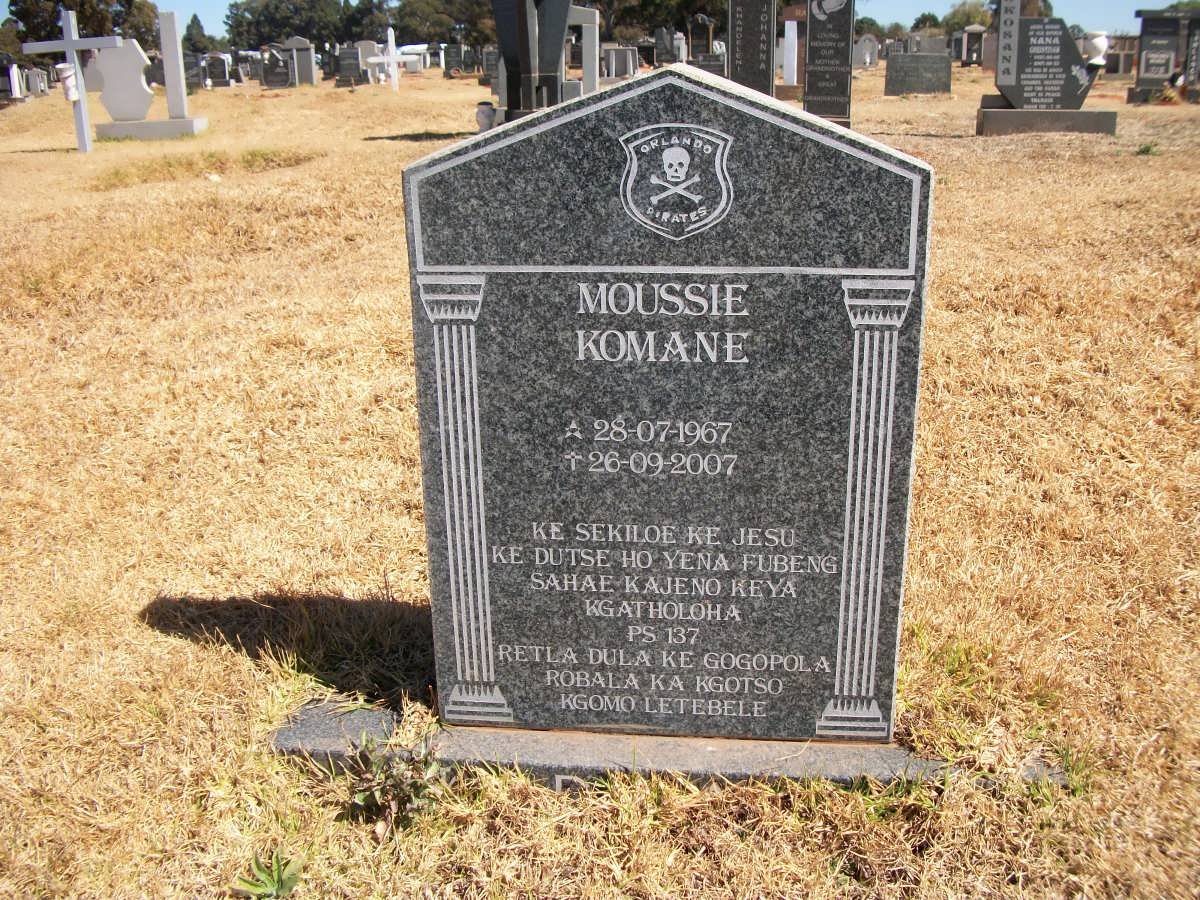KOMANE Moussie 1967-2007