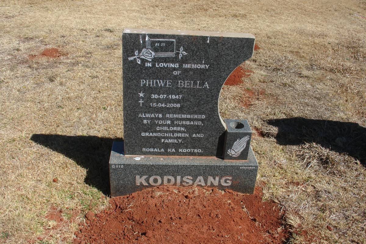 KODISANG Phiwe Bella 1947-2006