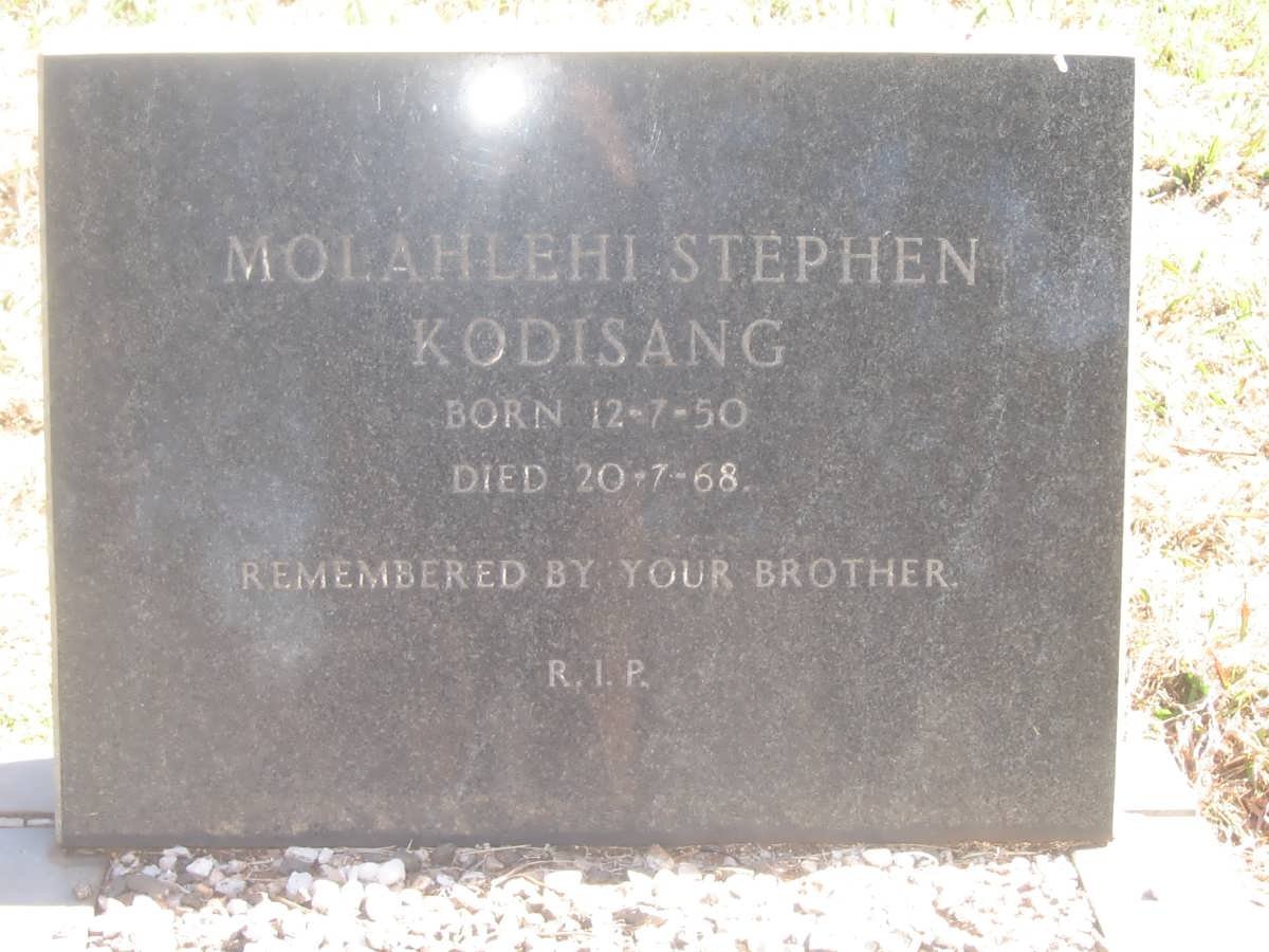 KODISANG Molahehi Stephen 1950-1968