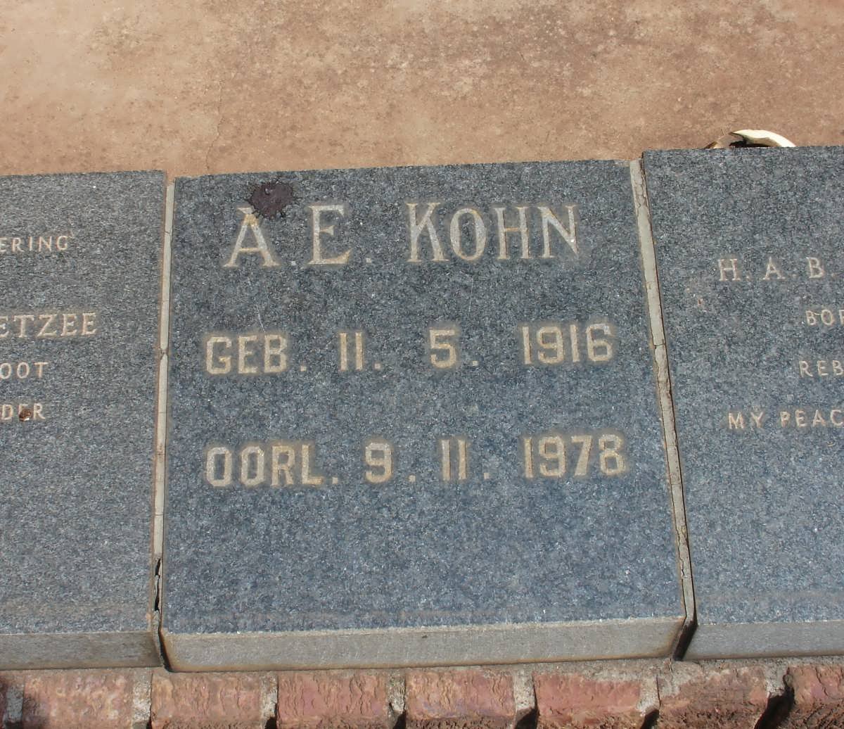 KOHN A.E. 1916-1978