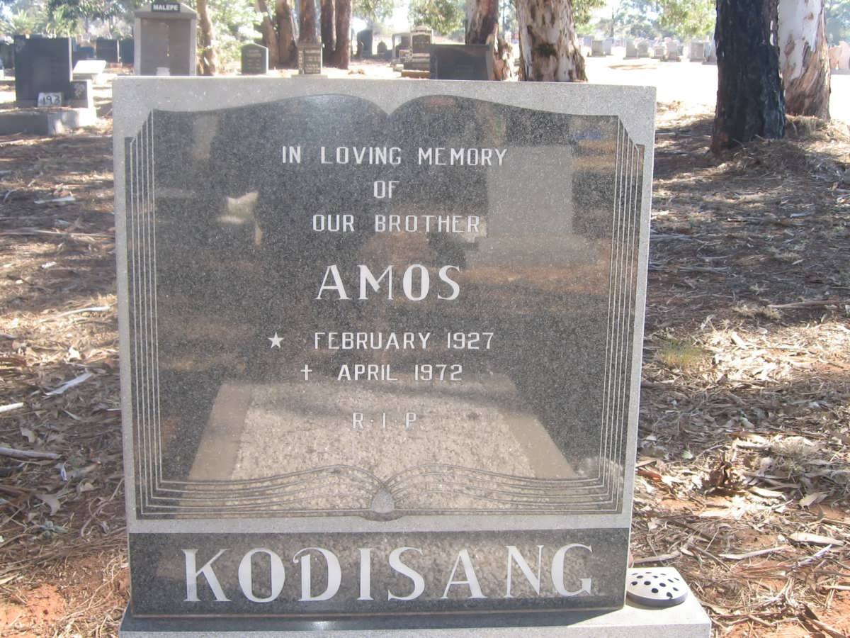 KODISANG Amos 1927-1972