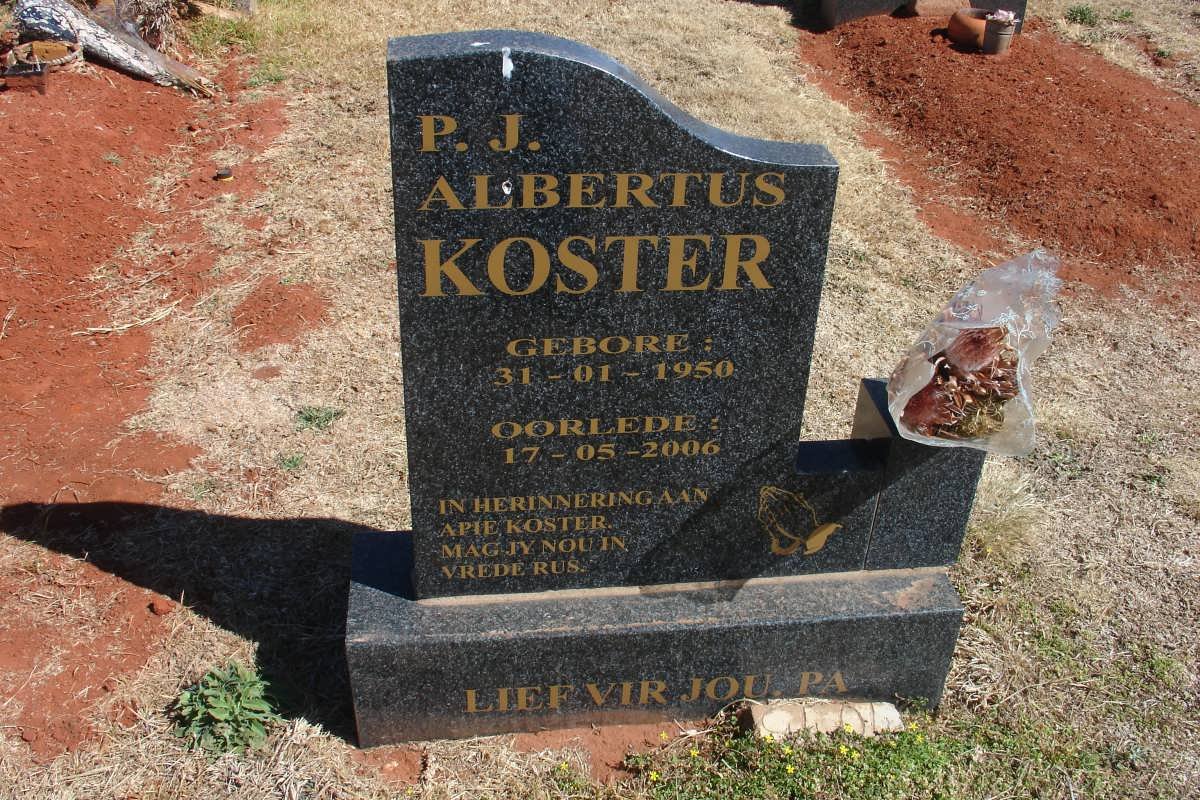 KOSTER P.J. Albertus 1950-2006
