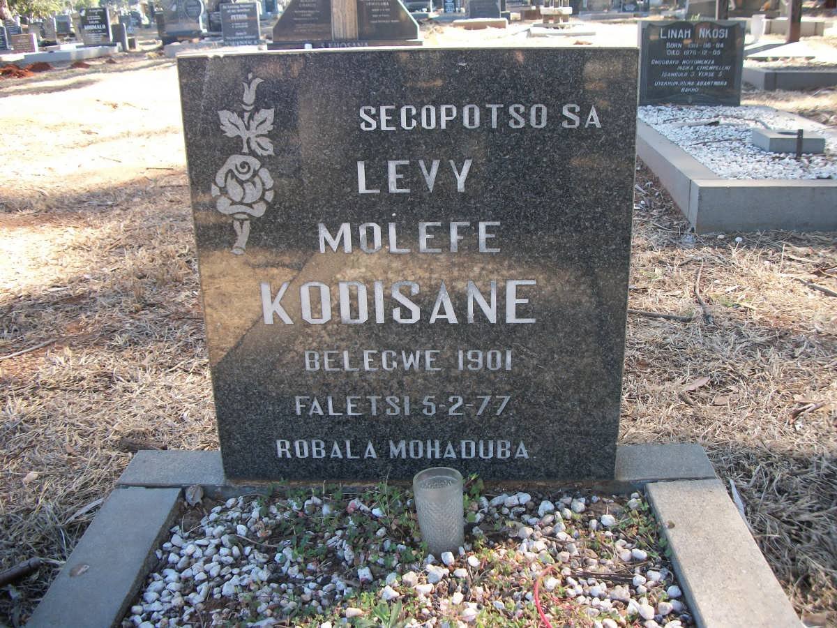 KOOISANE Levy Molefe 1901-1977