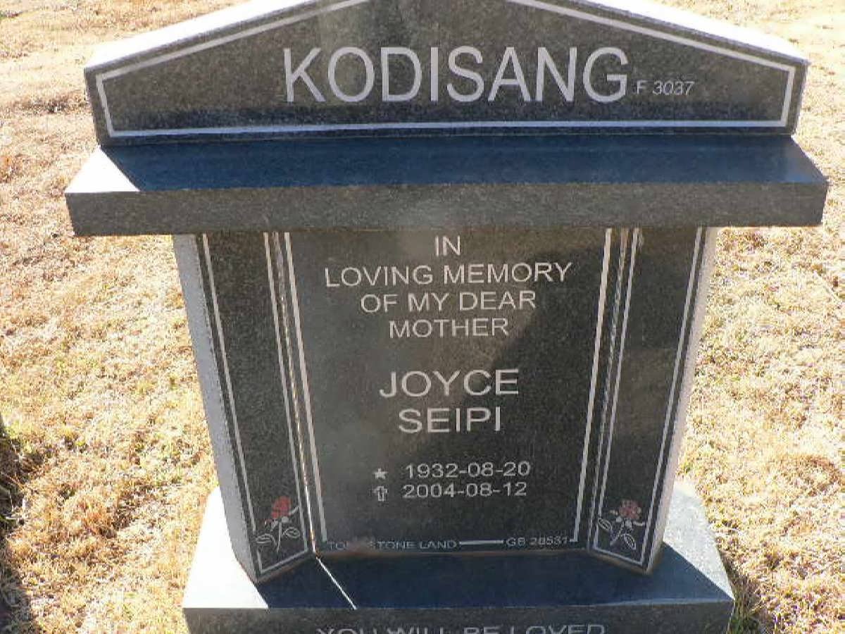KODISANG Joyce Seipi 1932-2004