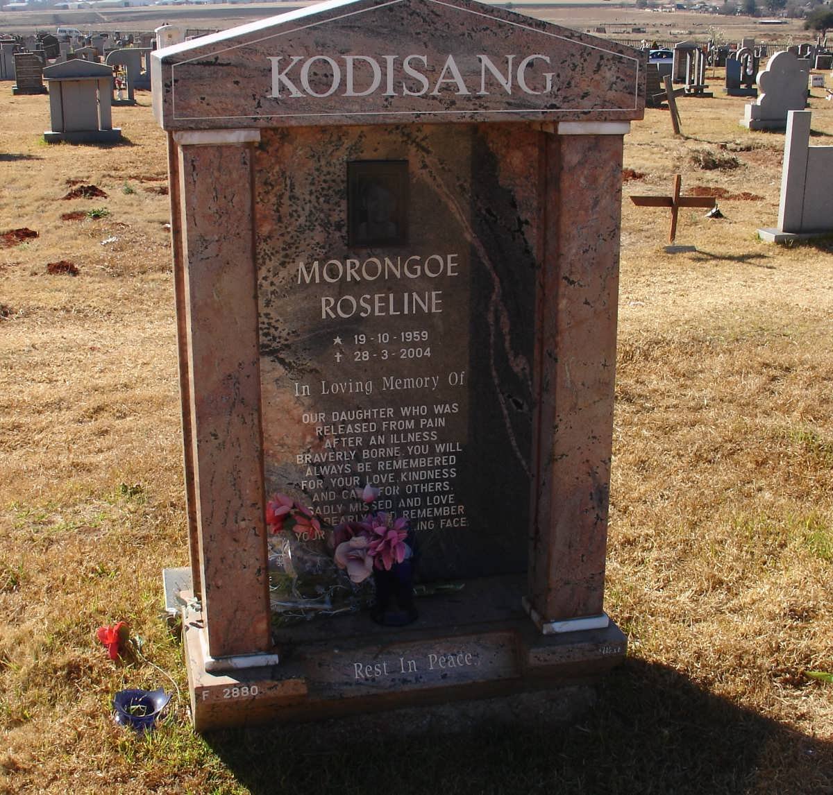 KODISANG Morongoe Roseline 1959-2004