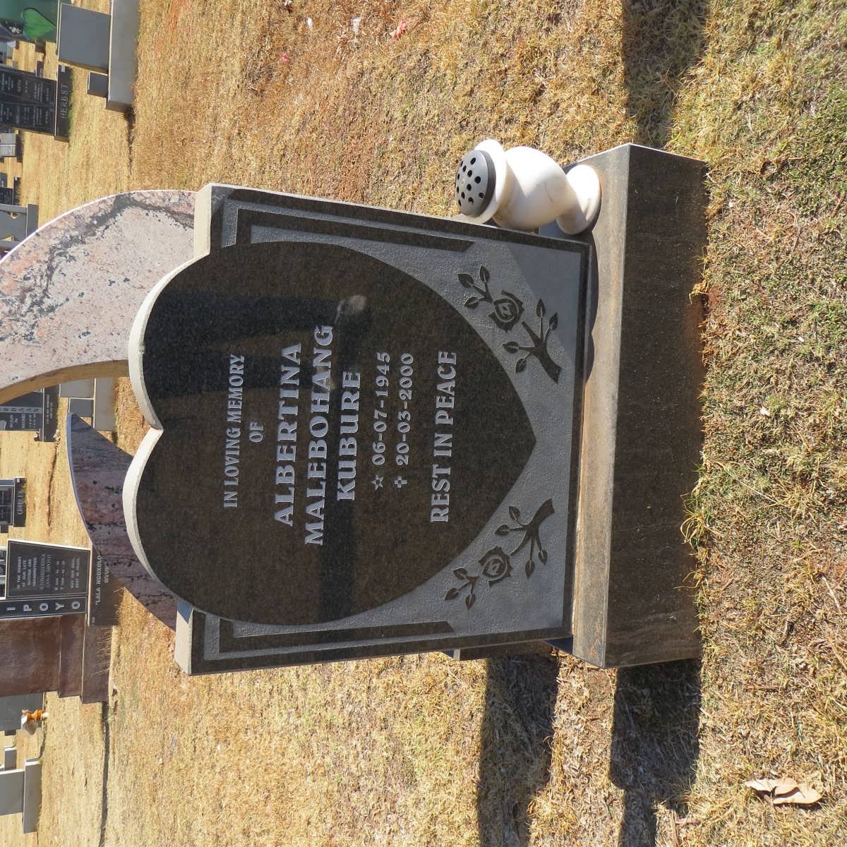 KUBURE Albertina Malebohang 1945-2000