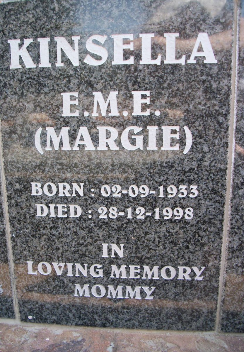 KINSELLA E.M.E. 1933-1998