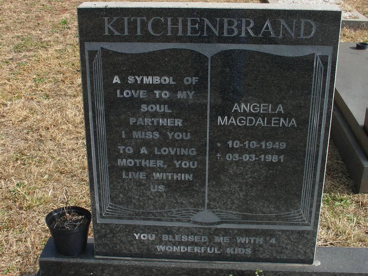 KITCHENBRAND Angela Magdalena 1949-1981