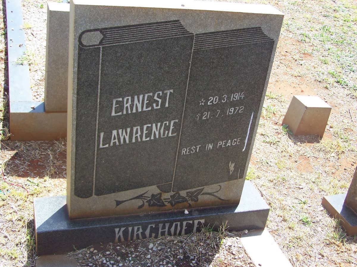 KIRCHOFF Ernest Lawrence 1914-1972