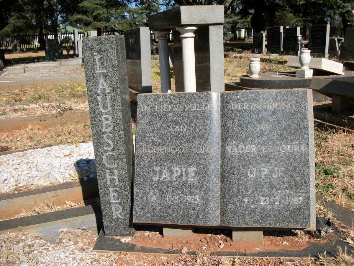 LAUBSCHER J.P.J 1915-1987