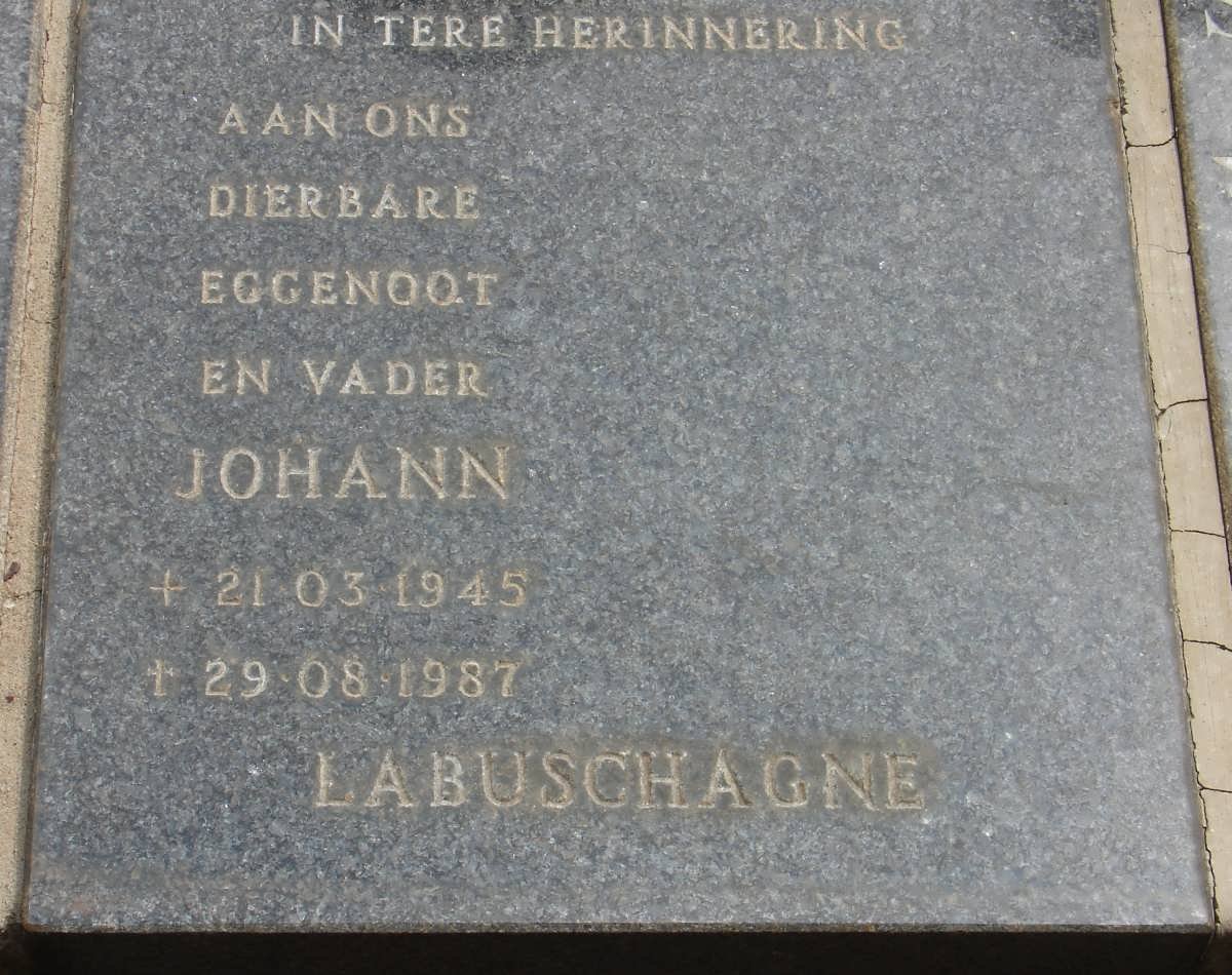 LABUSCHAGNE Johann 1945-1987