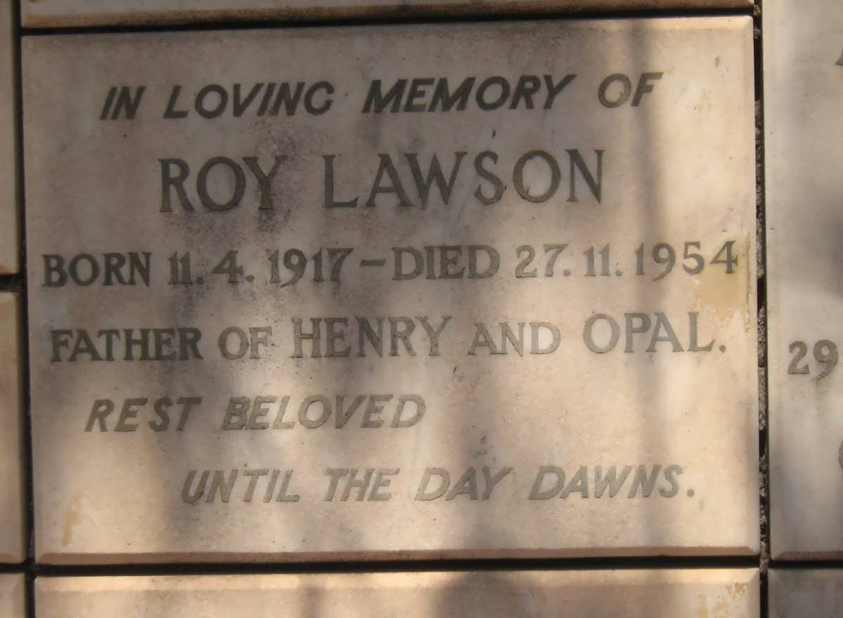 LAWSON Roy 1917-1954