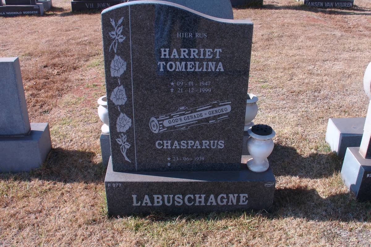 LABUSCHAGNE Chasparus 1939- &amp; Harriet Tomelina 1947-1999