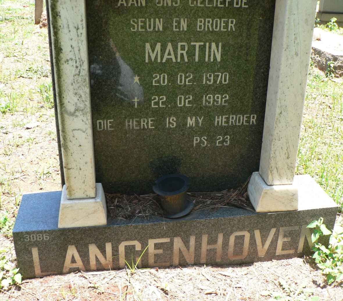 LANGENHOVEN Martin 1970-1992