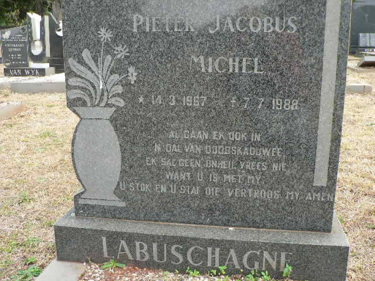 LABUSCHAGNE Pieter Jacobus Michel 1967-1988
