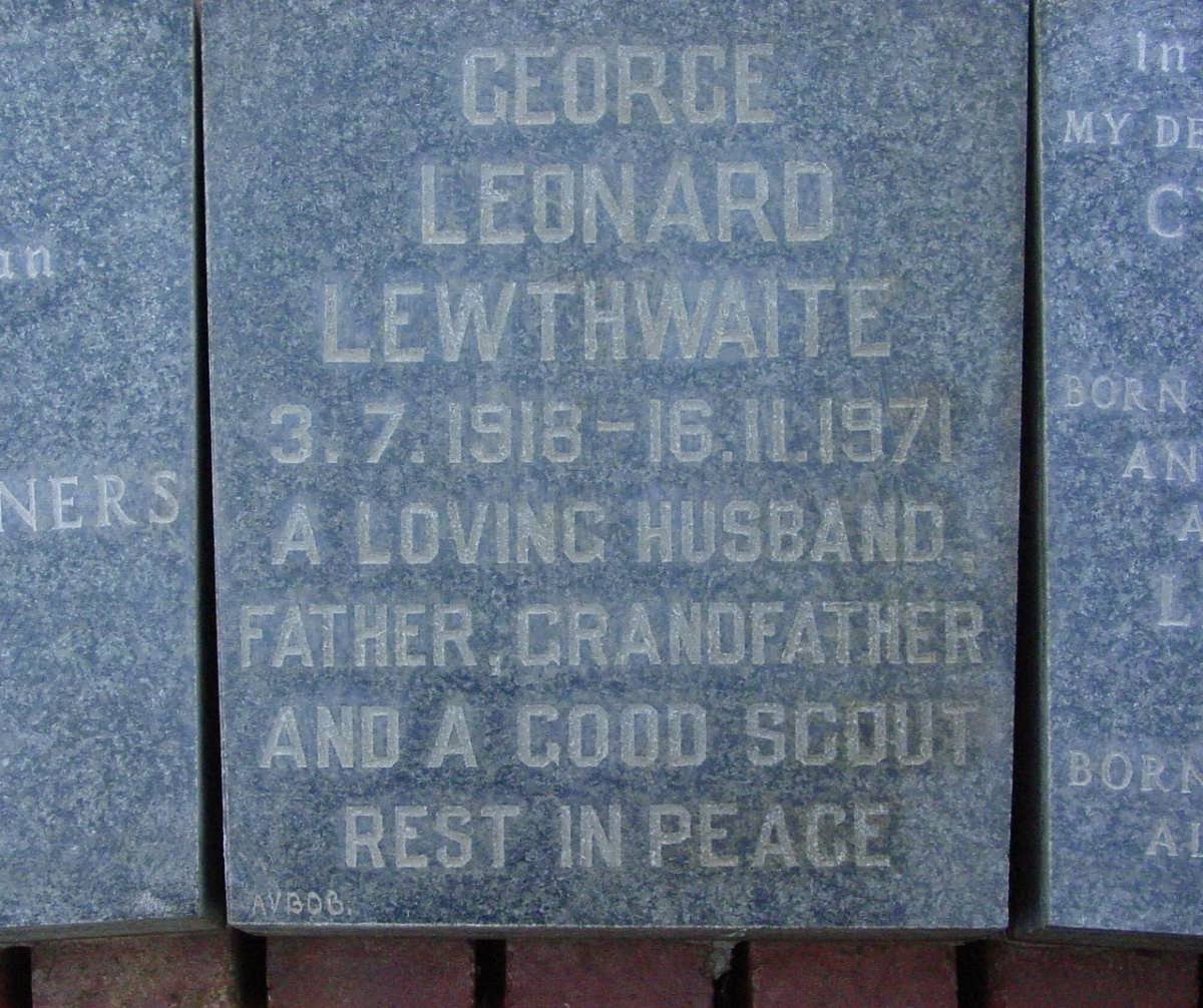 LEWTHWAITE George Leonard 1918-1971