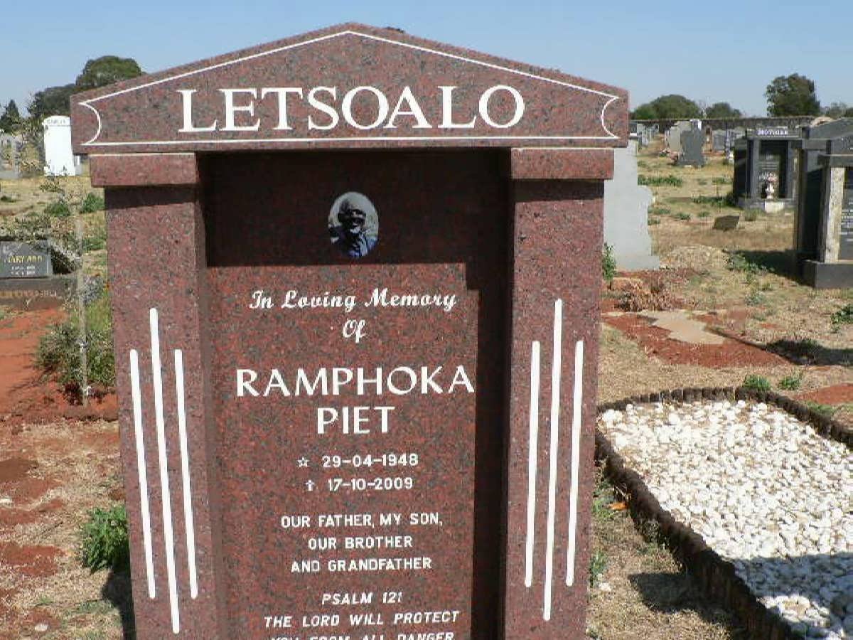 LETSOALO Ramphoka Piet 1948-2009