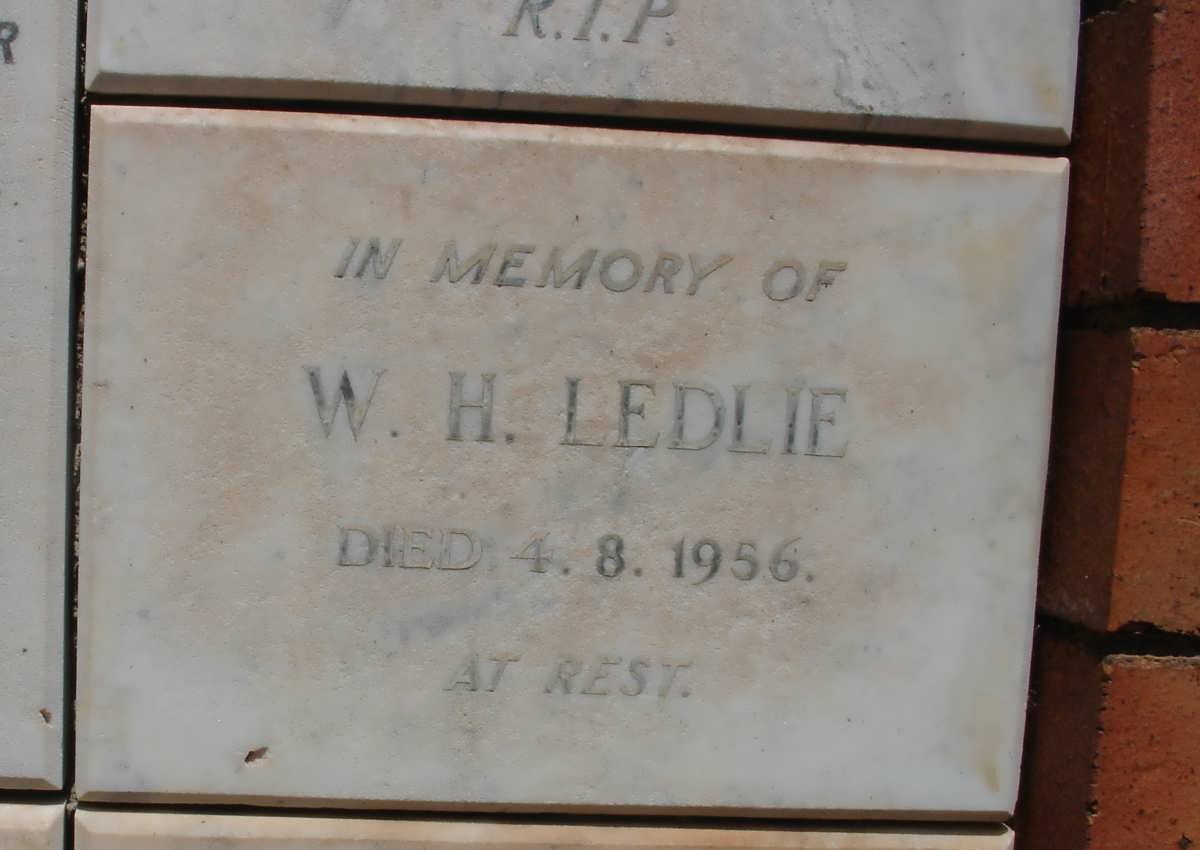 LEDLIE W.H. -1956