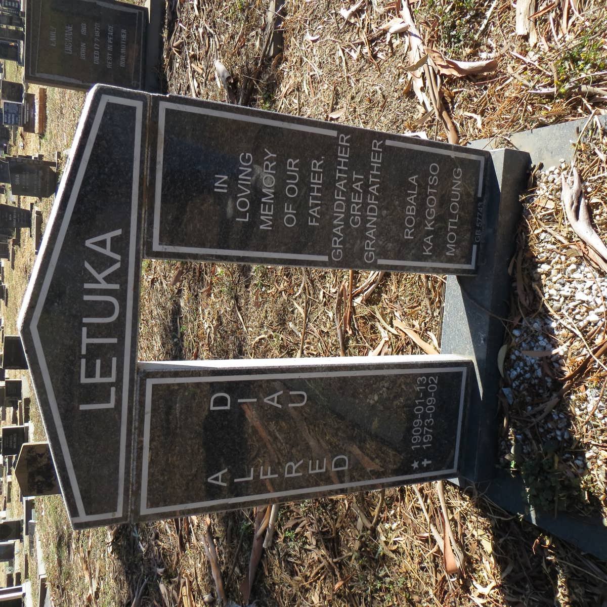 LETUKA Alfred Diau 1909-1973