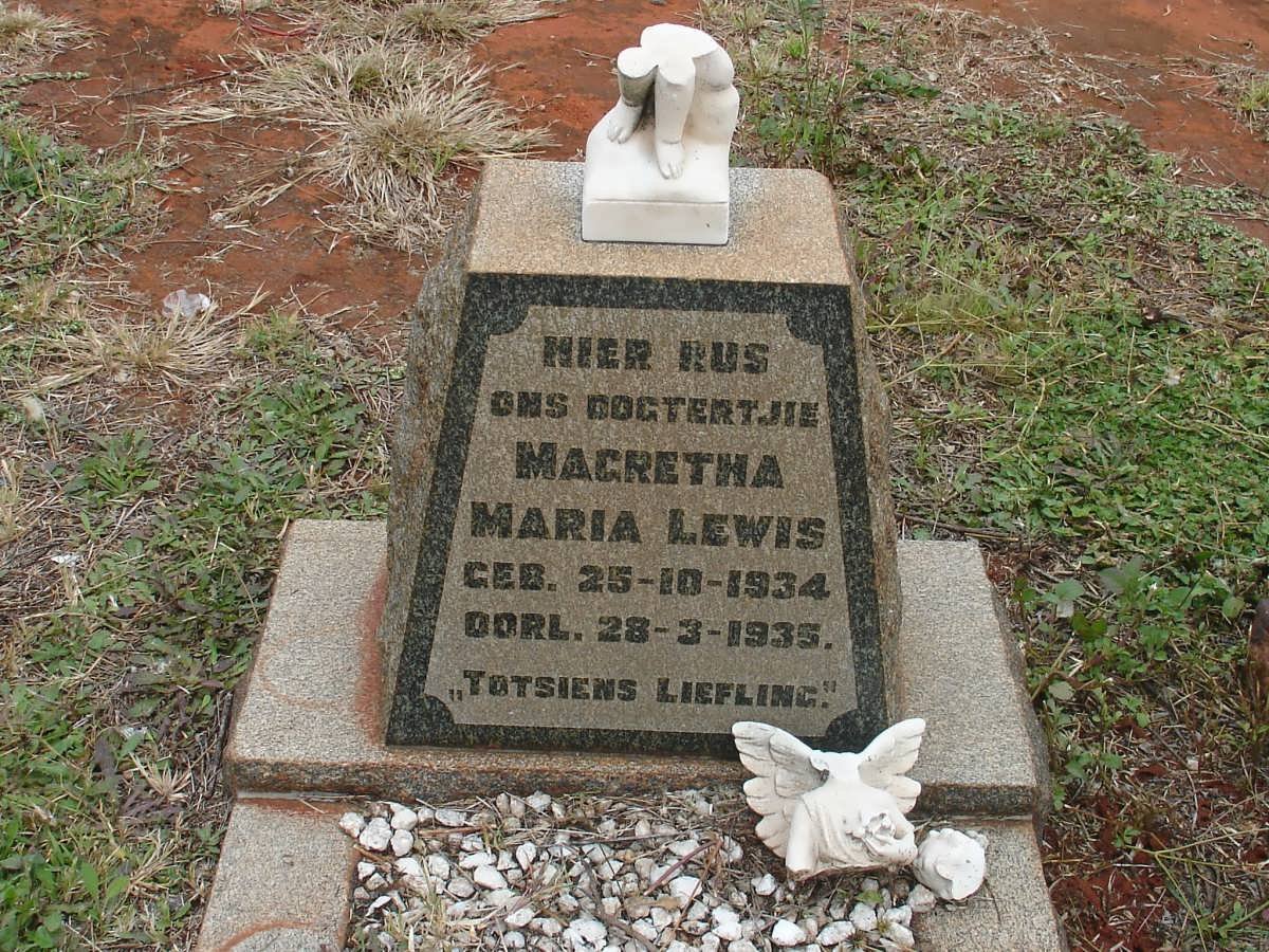 LEWIS Magretha Maria 1934-1935