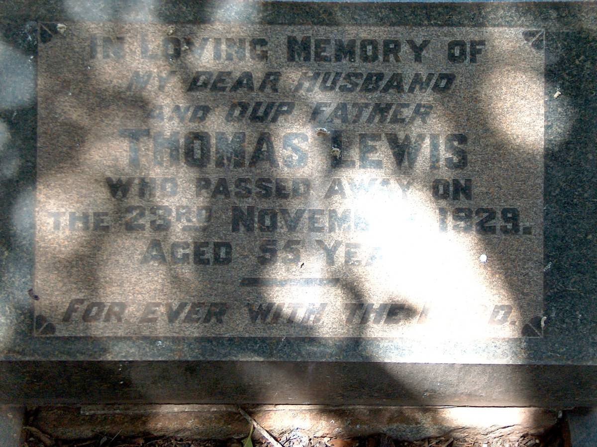 LEWIS Thomas -1929