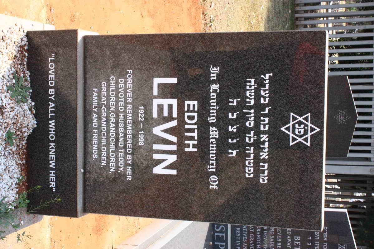 LEVIN Edith 1922-1998