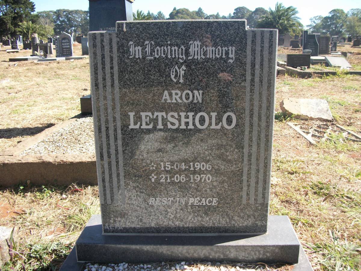 LETSHOLO Aron 1906-1970