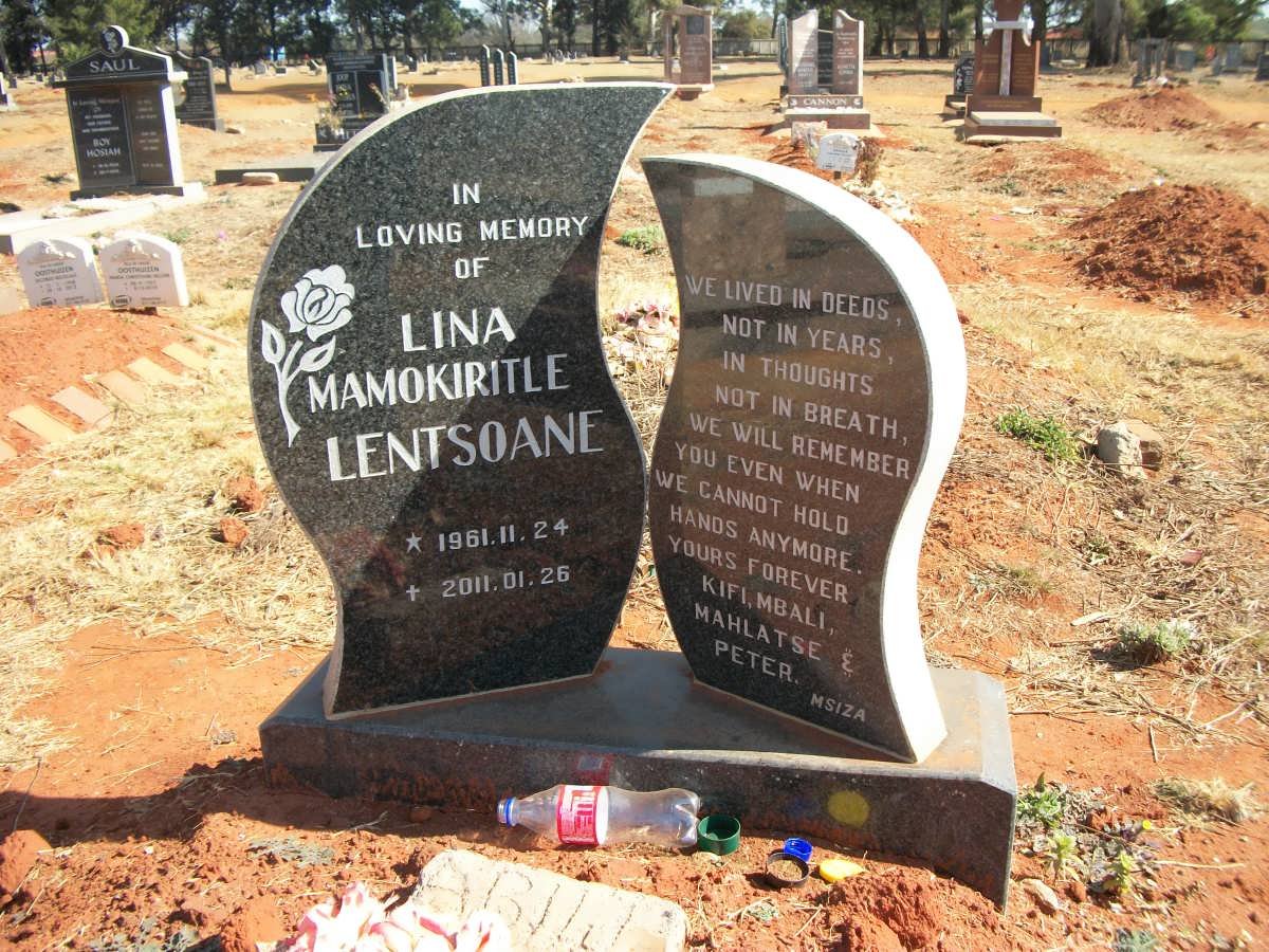 LENTSOANE Lina Mamokiritle 1991-2011