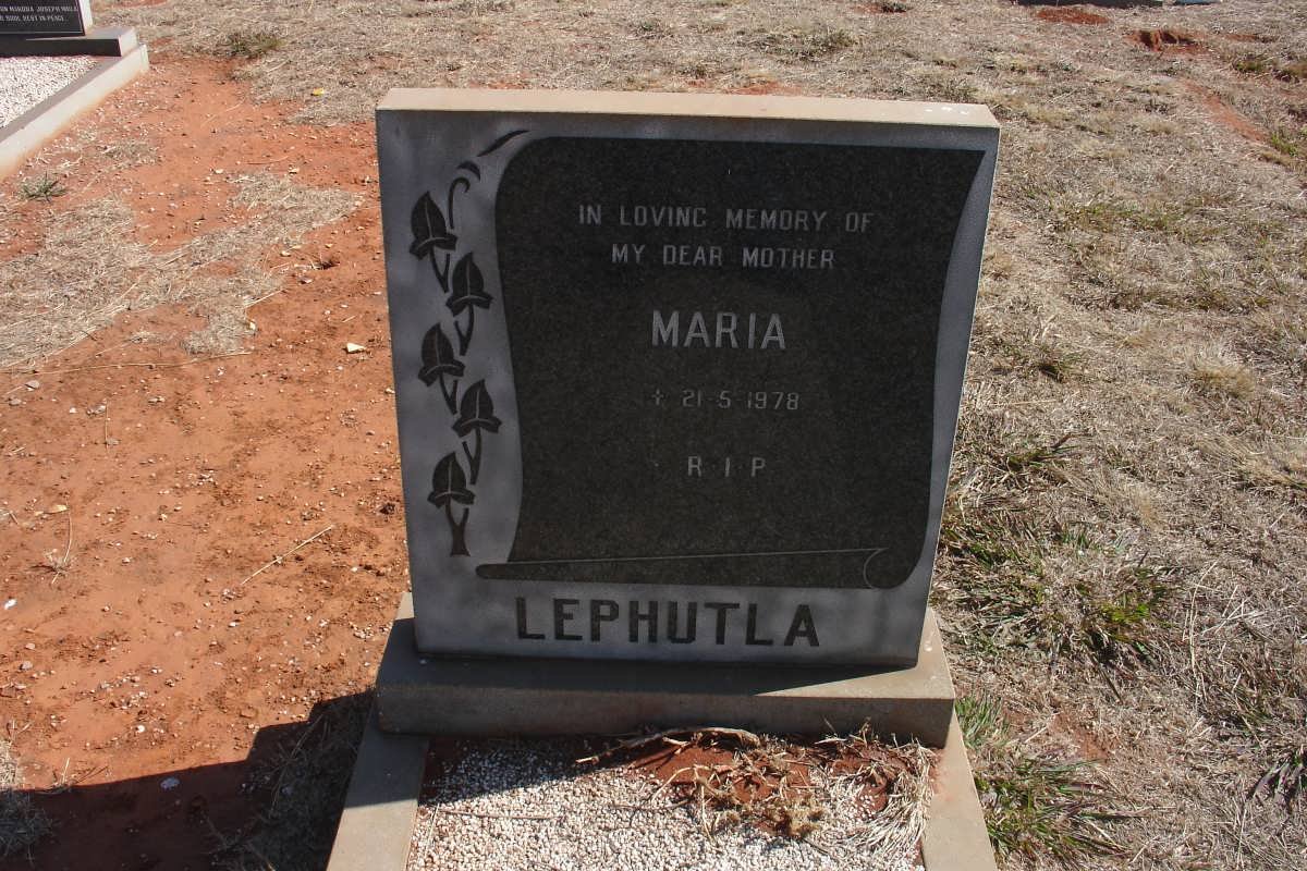 LEPHUTLA Maria -1978