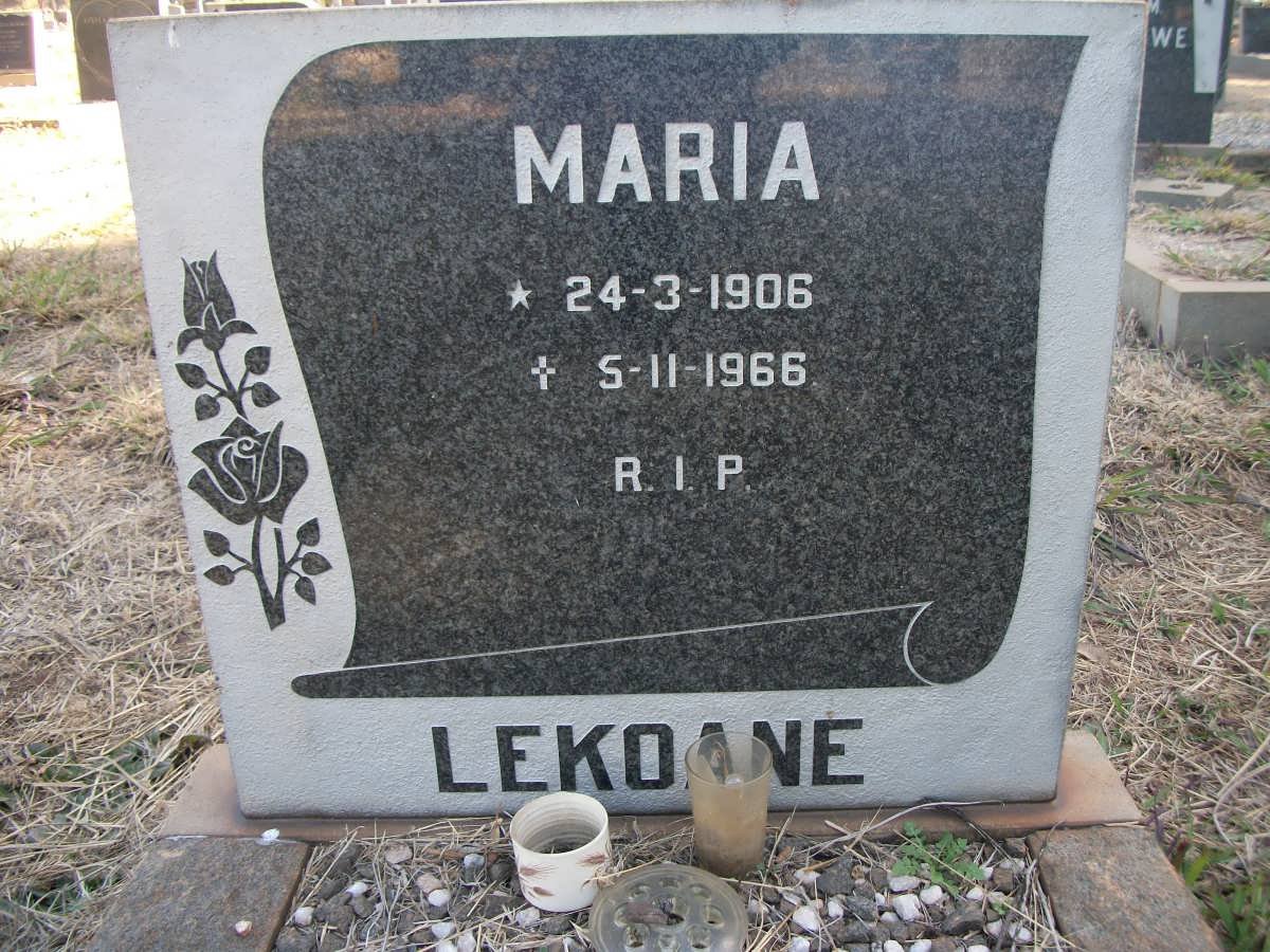 LEKOANE Maria 1906-1966