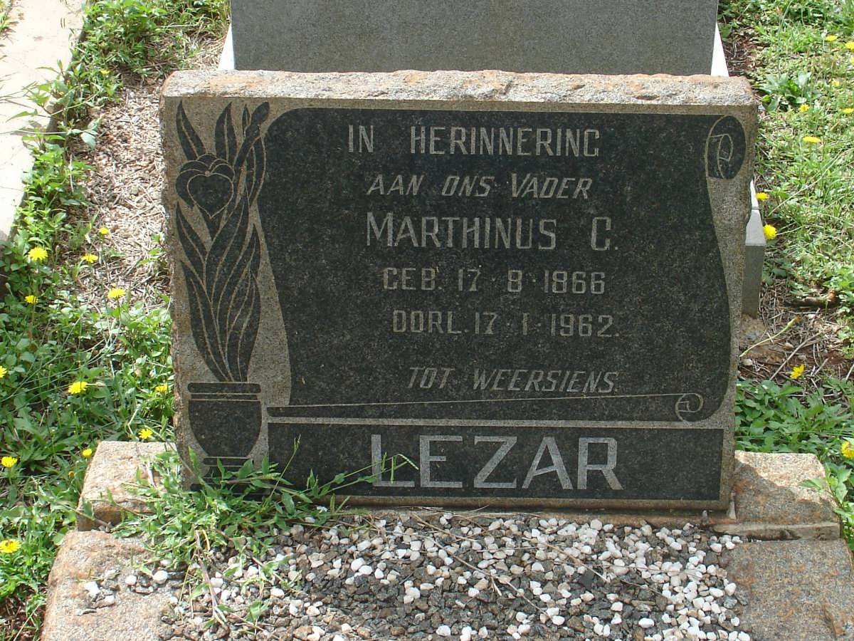 LEZAR Marthinus C. 1866-1962
