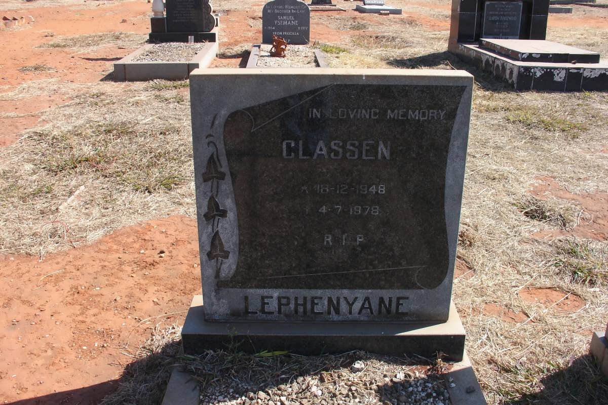 LEPHENYANE Classen 1948-1978