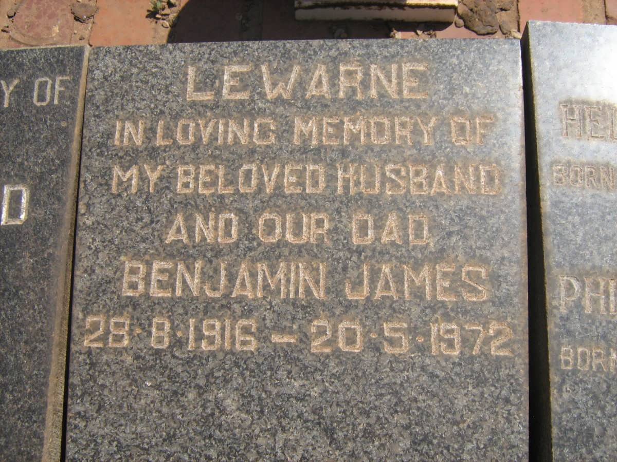 LEWARNE Benjamin James 1916-1972