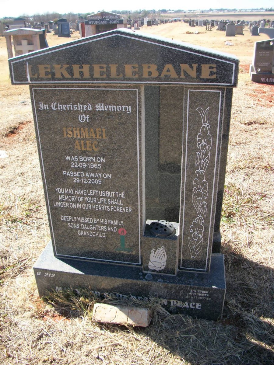 LEKHELEBANE Ishmael Alec 1965-2005