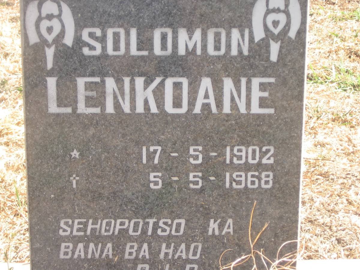 LENKOANE Solomon 1902-1968