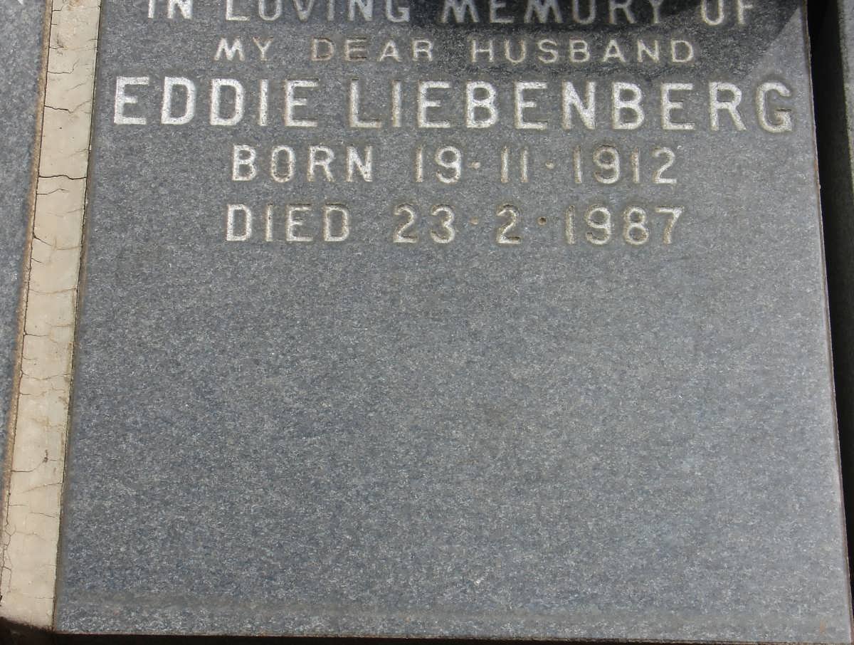 LIEBENBERG Eddie 1912-1987
