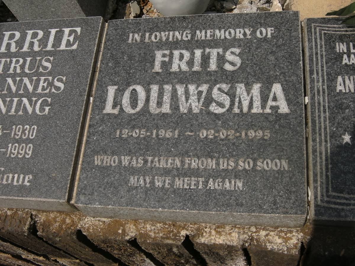 LOUWSMA Frits 1961-1995